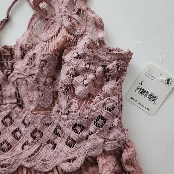 Sale! Free People Adella Cami Top Dusty Mauve Small - Picture 7 of 8